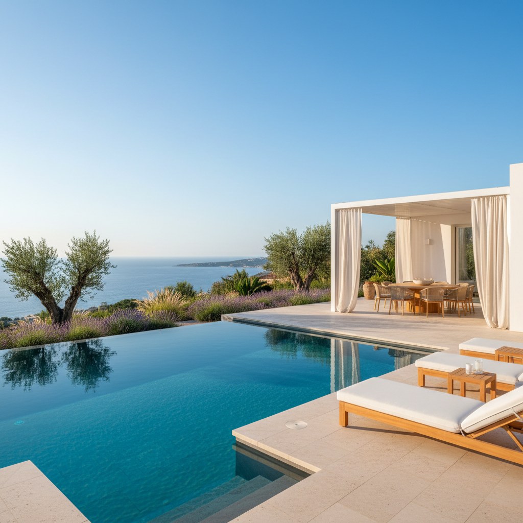 outdoor living: pools, terraces, and mediterranean gardens
