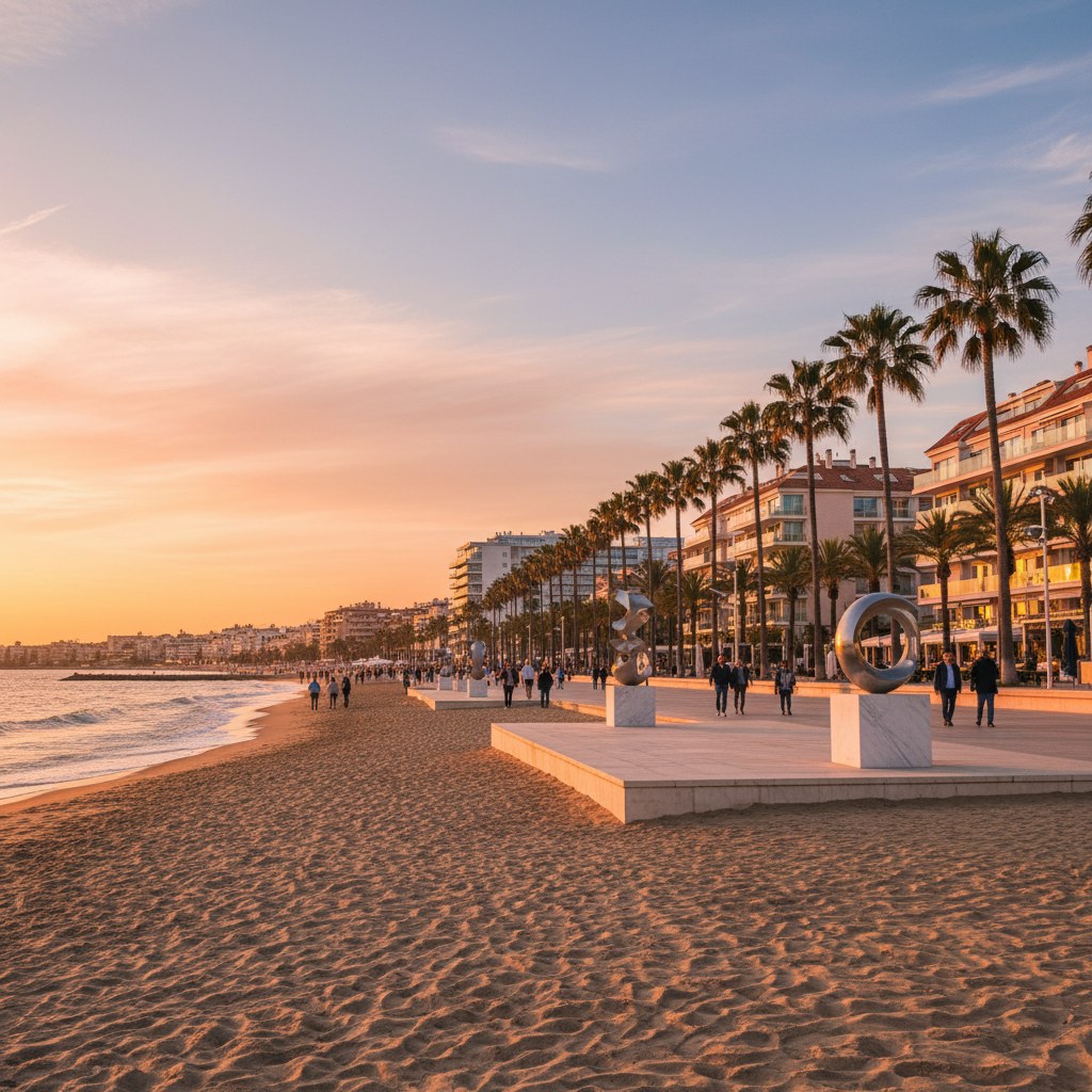 central marbella: town and beach combined