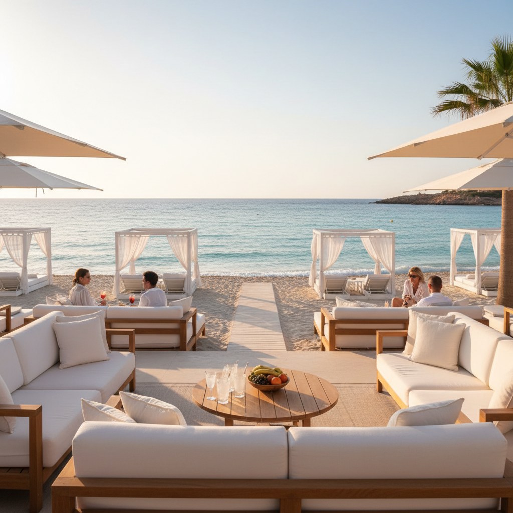 paradise beach: beachfront burgers with panoramic views