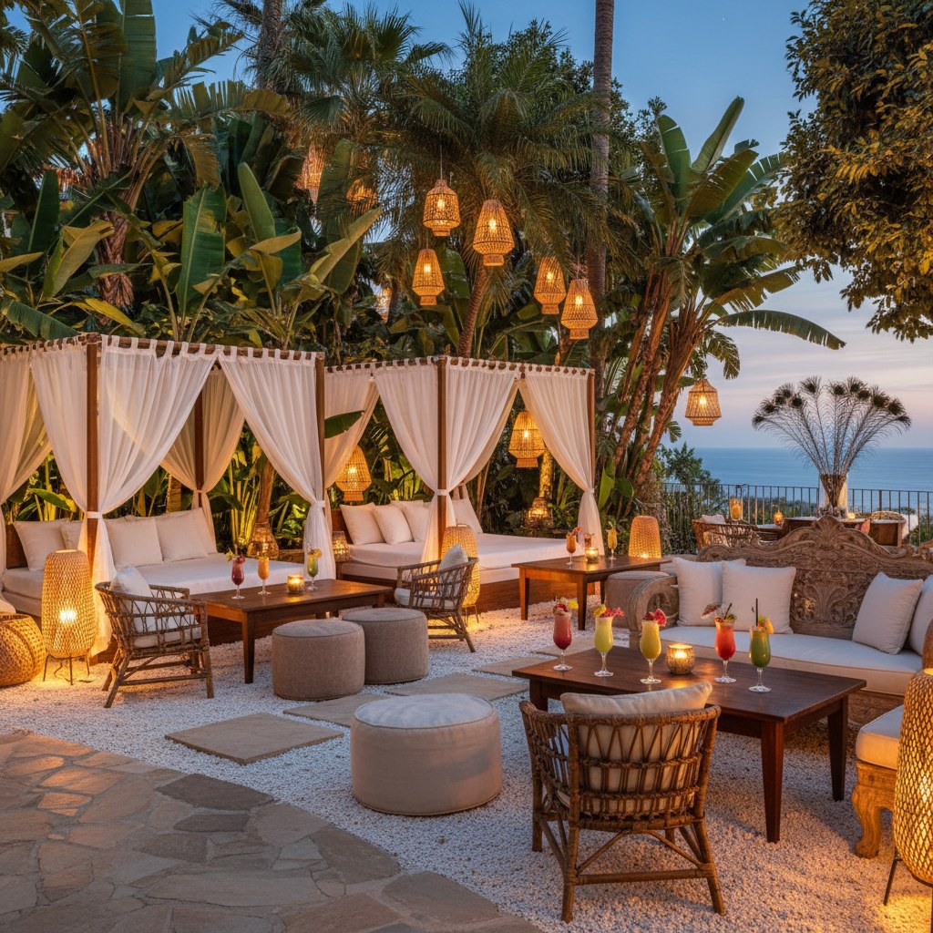 boho club: bohemian luxury in lush gardens