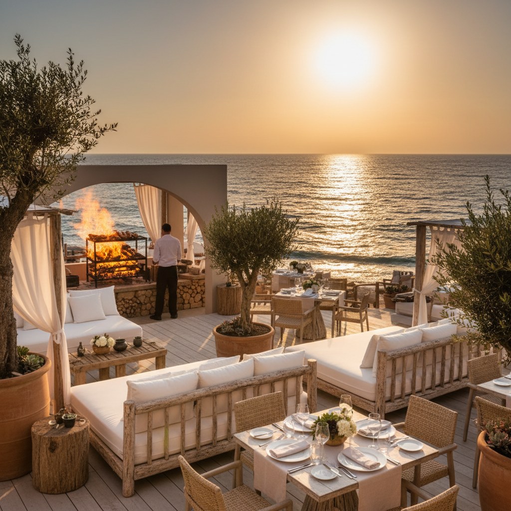 la plage casanis: where mediterranean dining meets beachfront elegance