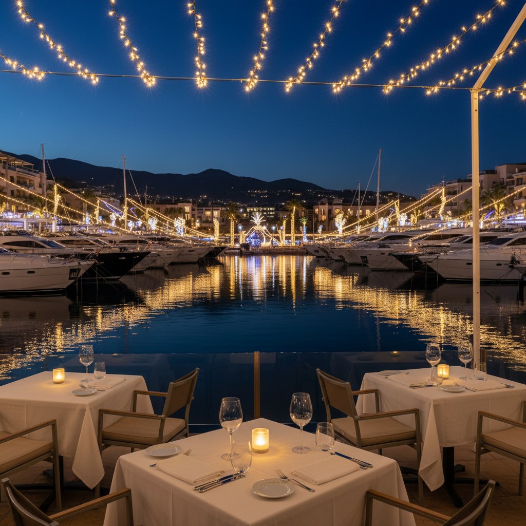 puerto banús: waterfront festive dining