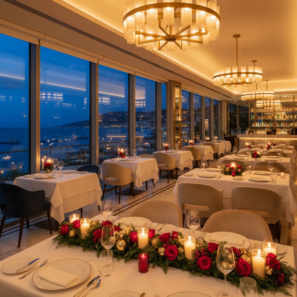 luxury dining during the festive season