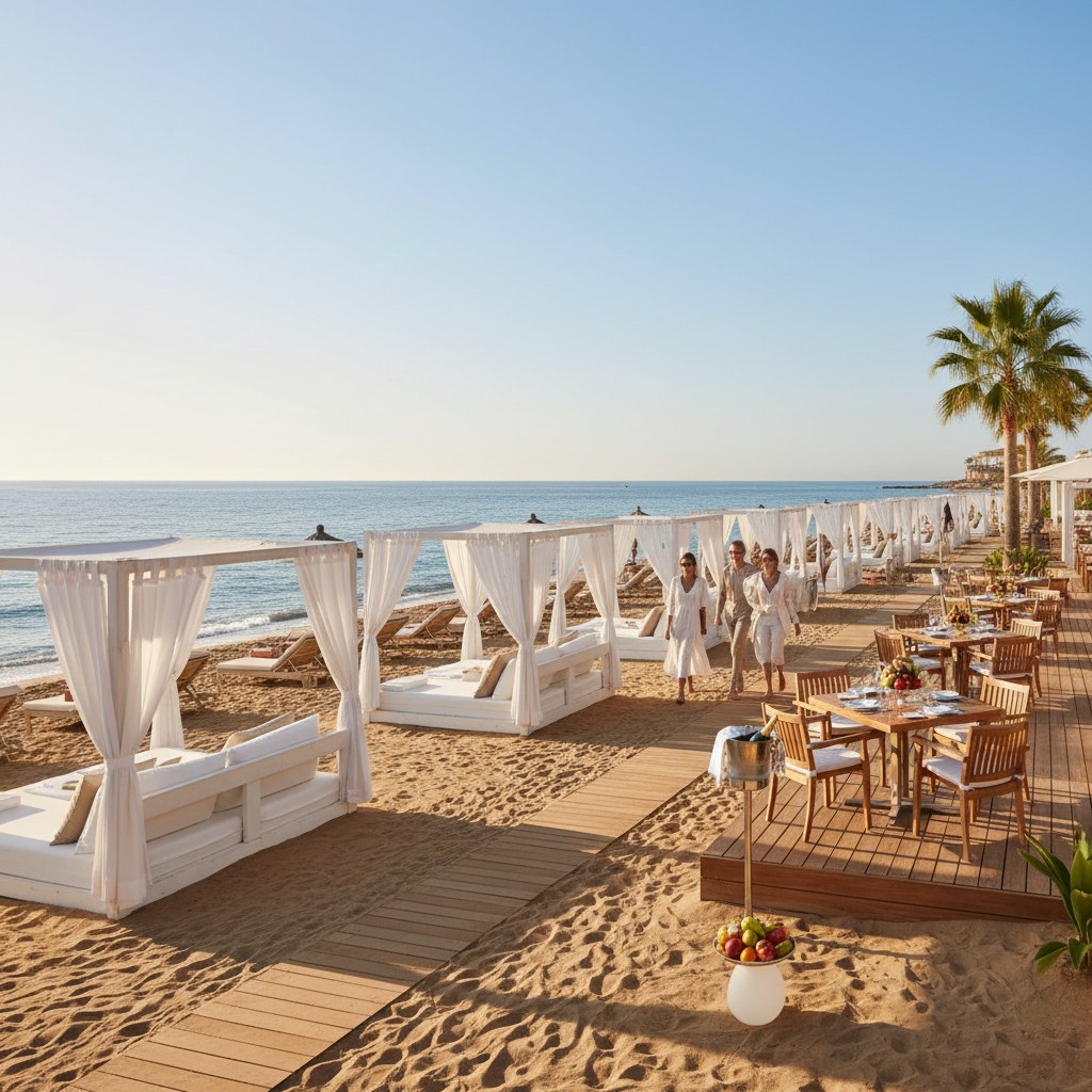 beach clubs and dining