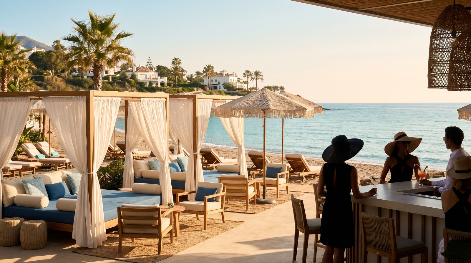 Estepona beach clubs in Marbella