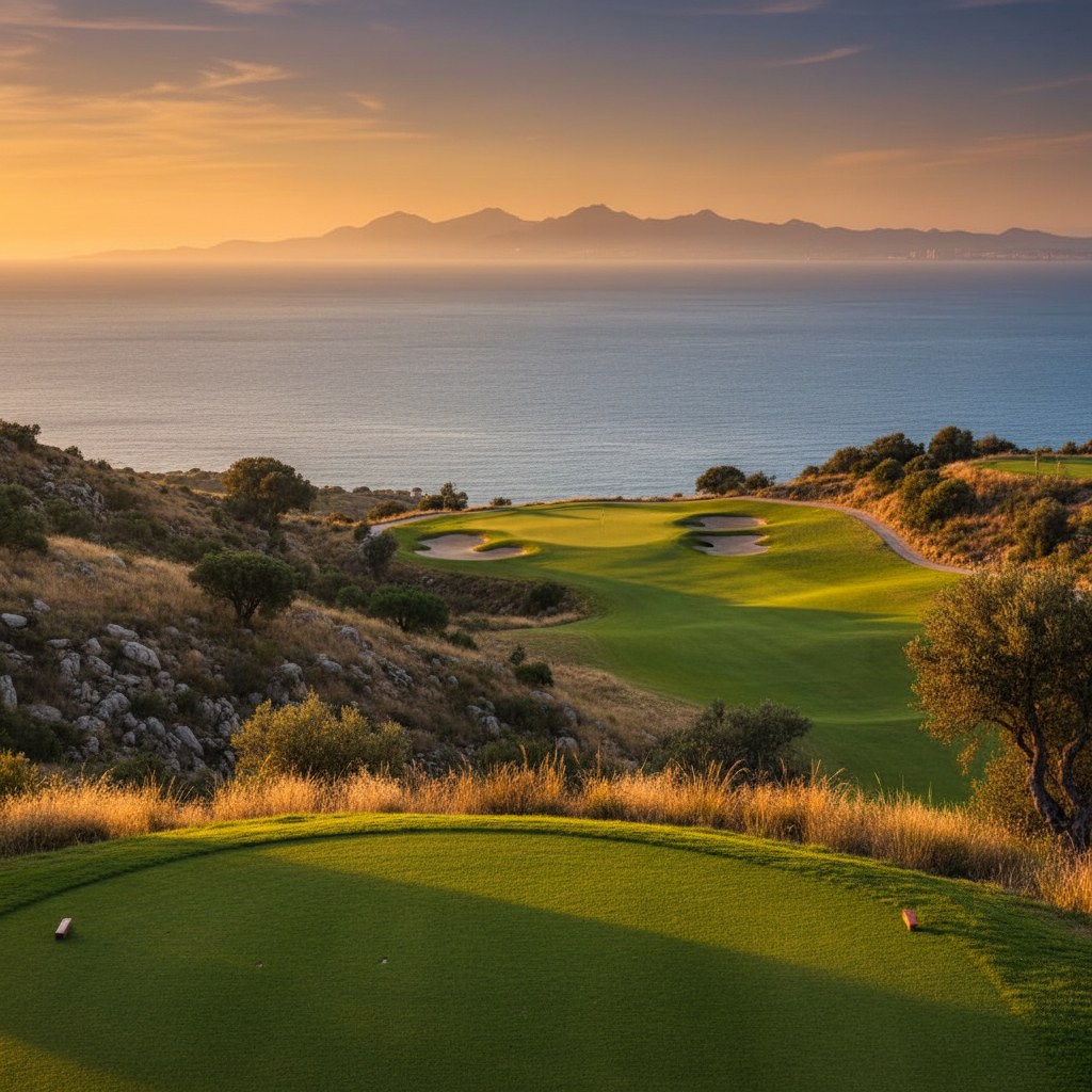 doña julia golf club: dramatic elevation and sea views