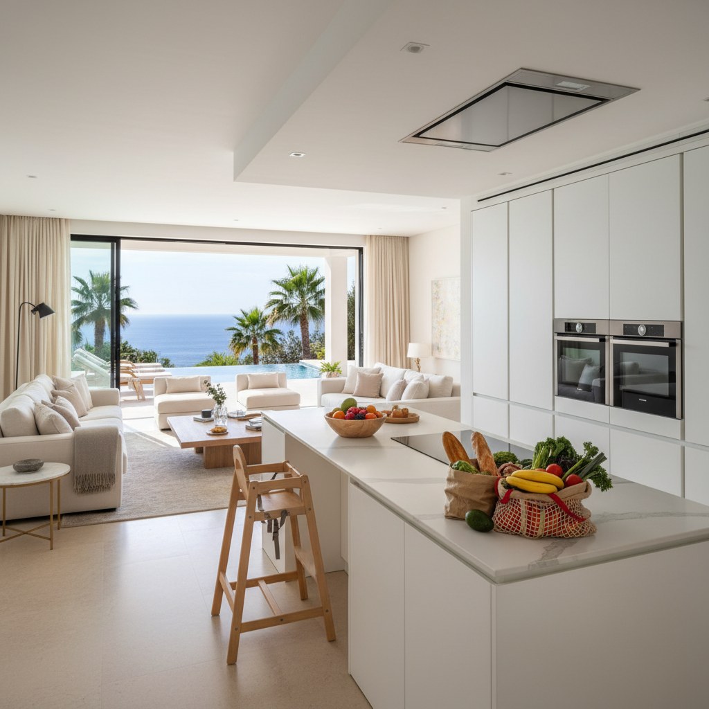 practical considerations for family villa stays