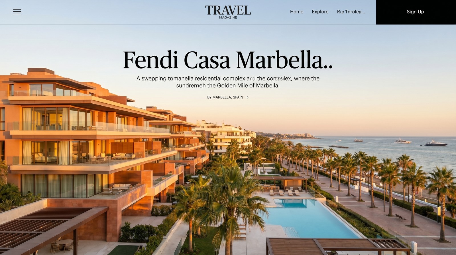 Fendi Casa Marbella: The Golden Mile's New Icon of Designer Living - editorial view