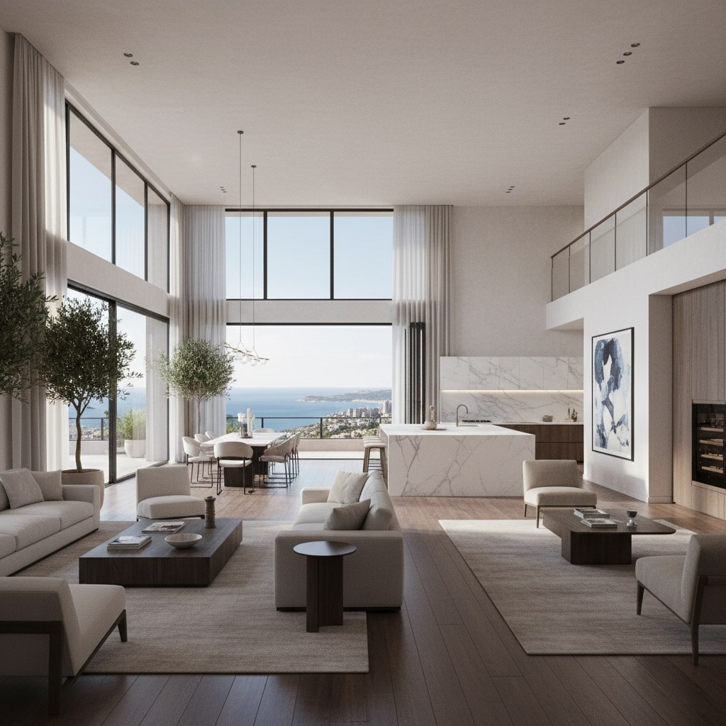 apartment specifications: loft-style living on the coast