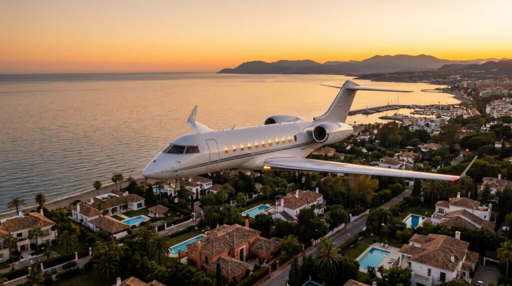 flying to Marbella, Malaga airport to Marbella