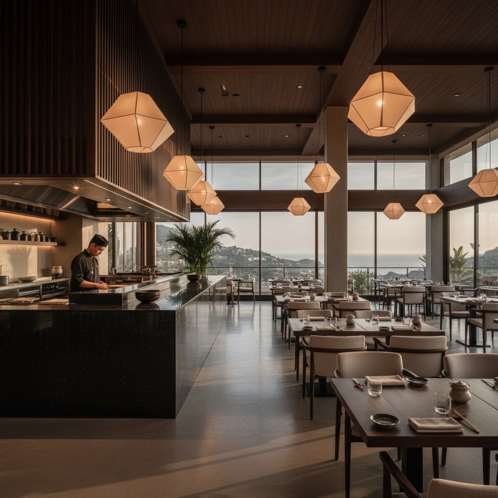 nu downtown: asian fusion meets mediterranean nights