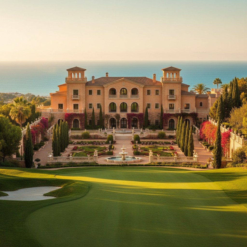 the hills: palatial retreats and golf resorts