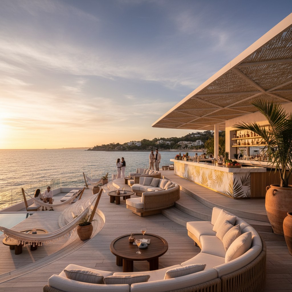 nosso summer club: contemporary elegance on the golden mile