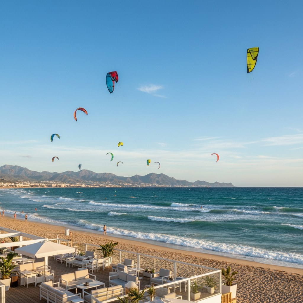 el kiosko kite surf: where sport meets gastronomy