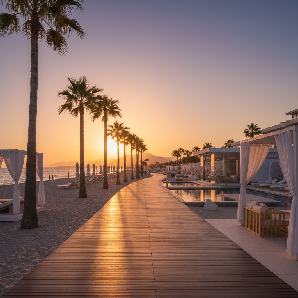 walking the golden mile: coastal elegance