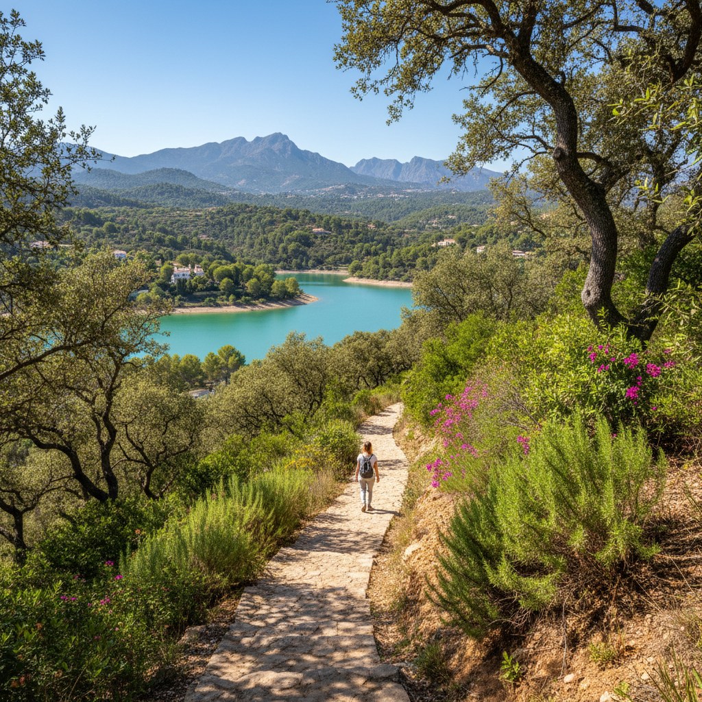 puerta verde de marbella to mirador al embalse de la concepción
