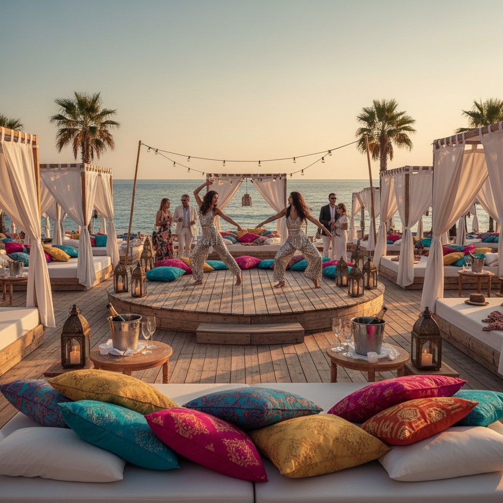 nikki beach marbella: bohemian luxury meets beachfront glamour