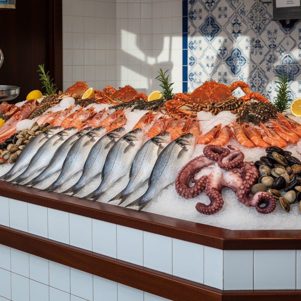 fresh seafood: mediterranean catch sold daily