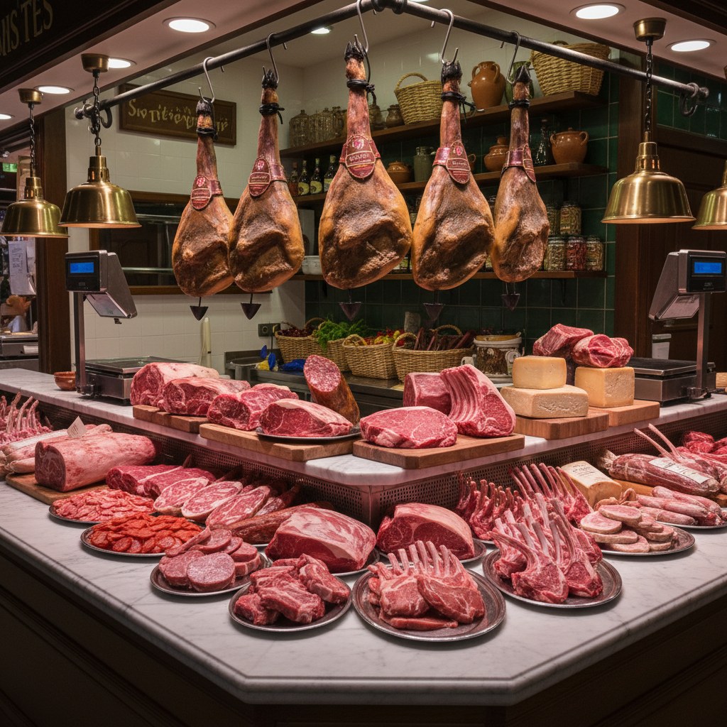 butcher stalls: premium cuts and iberian specialties