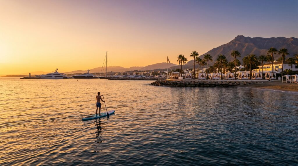 Paddle Surfing in Marbella: Your Complete Guide to SUP on the Costa del Sol - editorial view