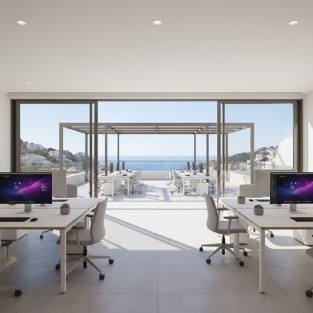 professional infrastructure: coworking above the coast