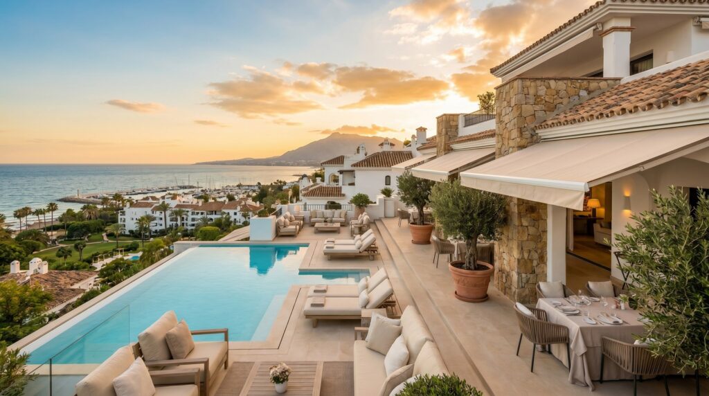 Penthouse One at Puente Romano: Marbella's Premier Duplex Rental - editorial view