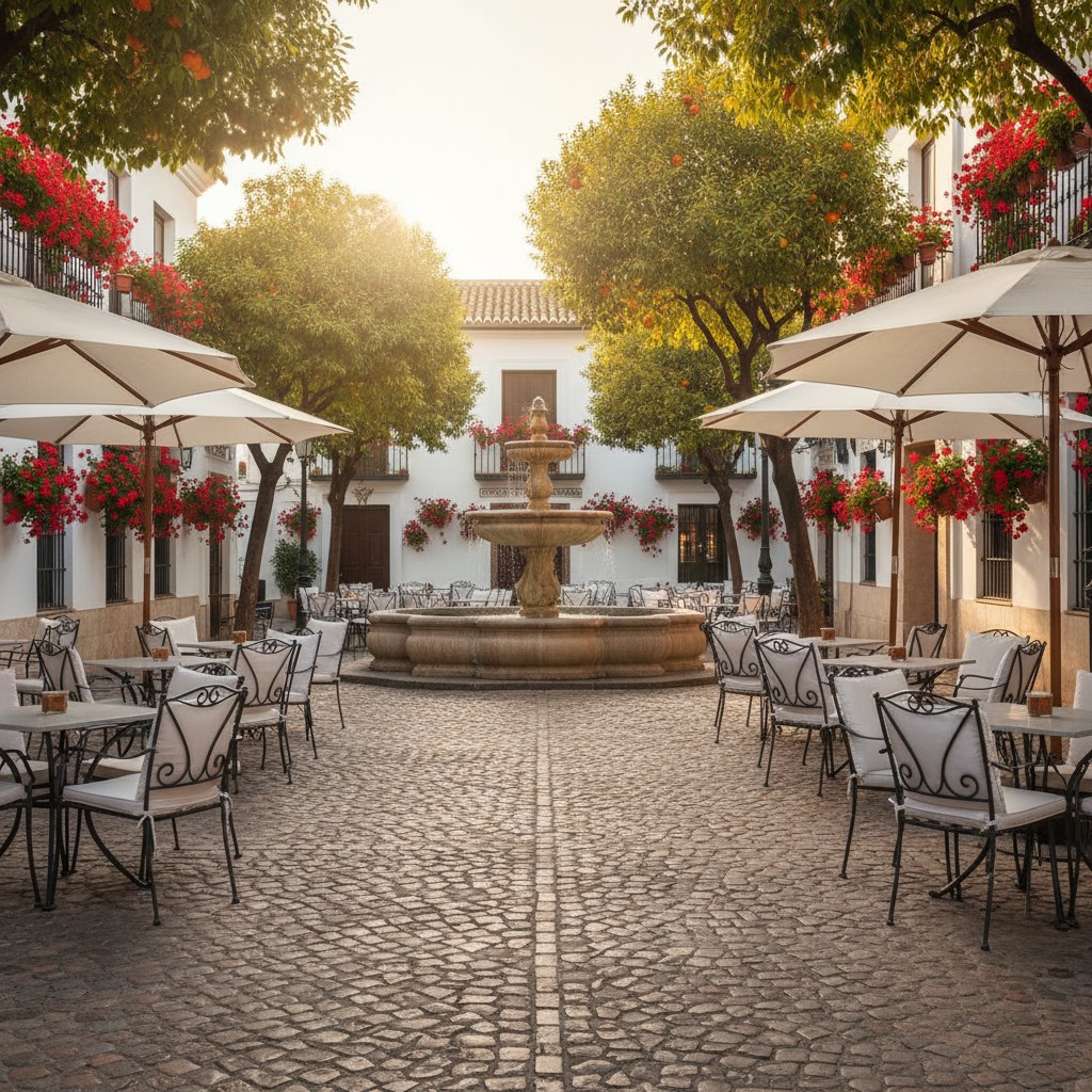 the atmosphere: whitewashed elegance and orange blossom