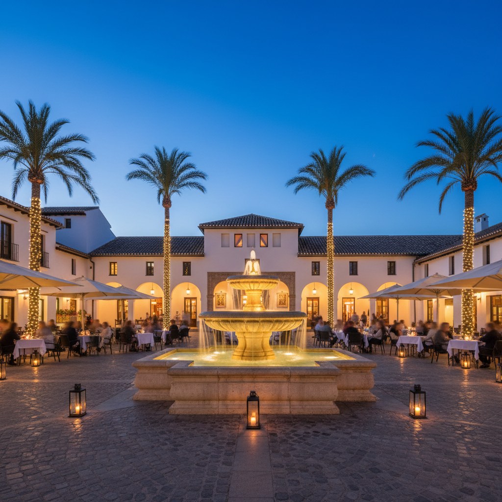 social heart: la plaza and evening entertainment