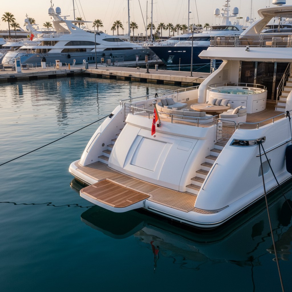 a floating gallery: the superyachts of puerto banús