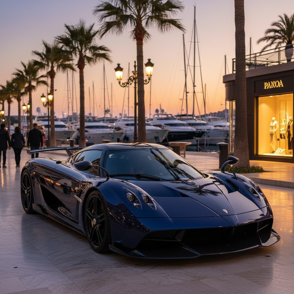 automotive theater: supercar culture at the marina