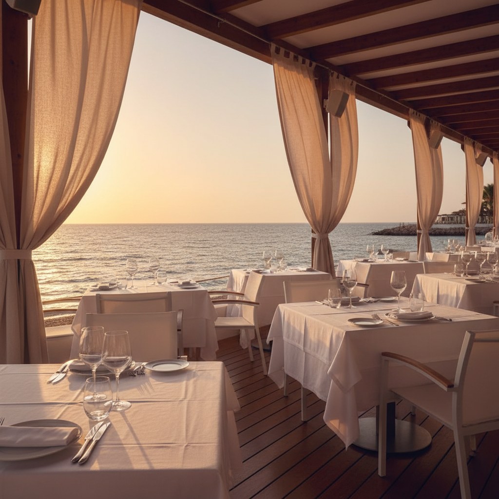 distinguished beachfront dining