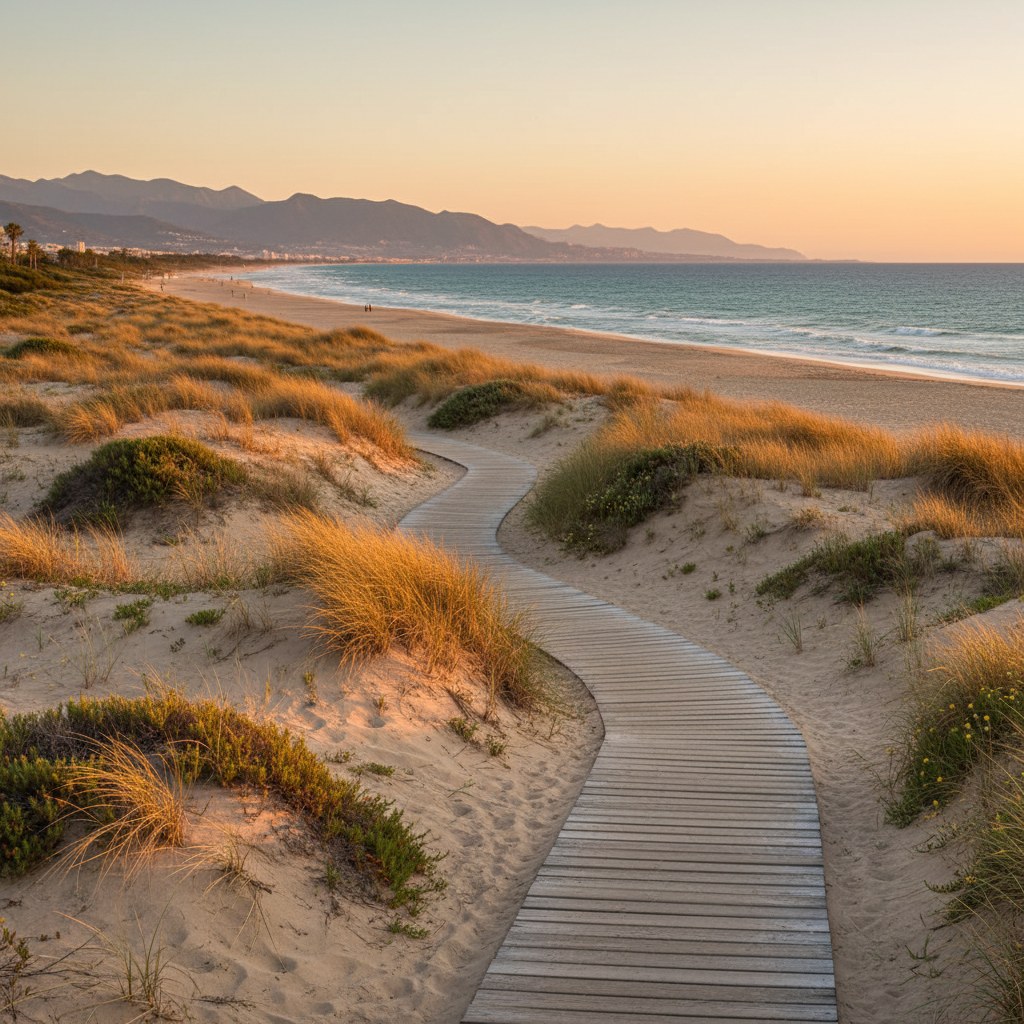 playa de las chapas: wild beauty and natural dunes