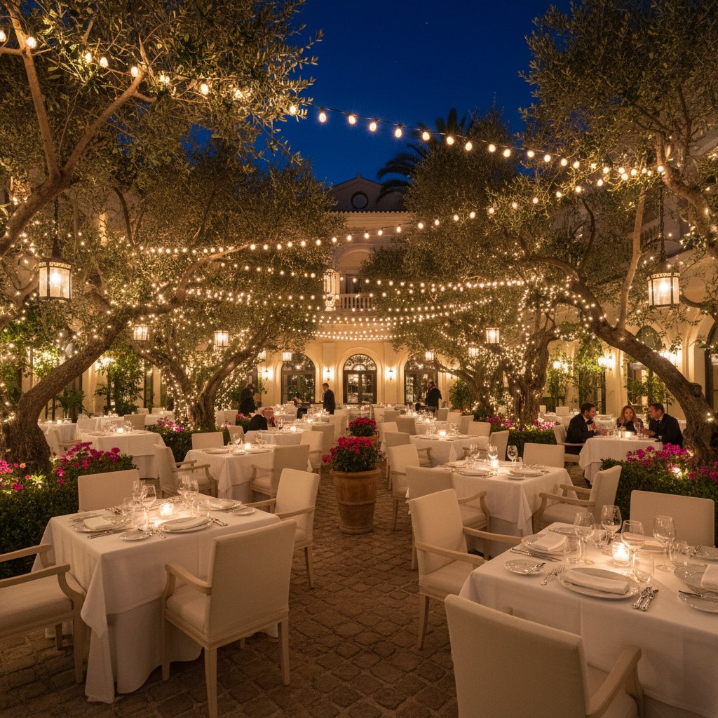the grill at marbella club: timeless elegance under the stars
