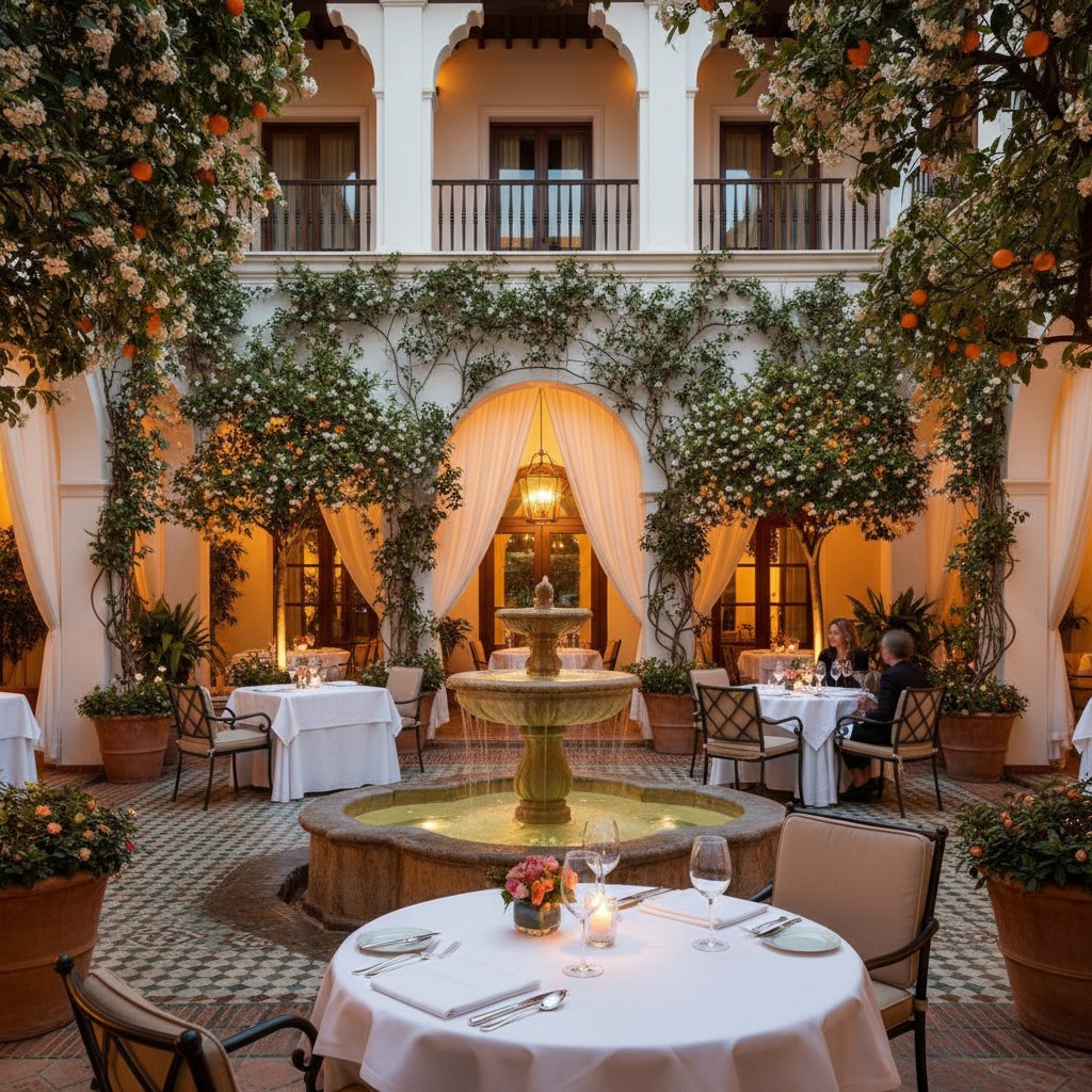el patio at marbella club: garden dining perfection