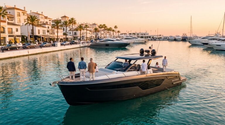 Saxdor yacht test drive in Marbella