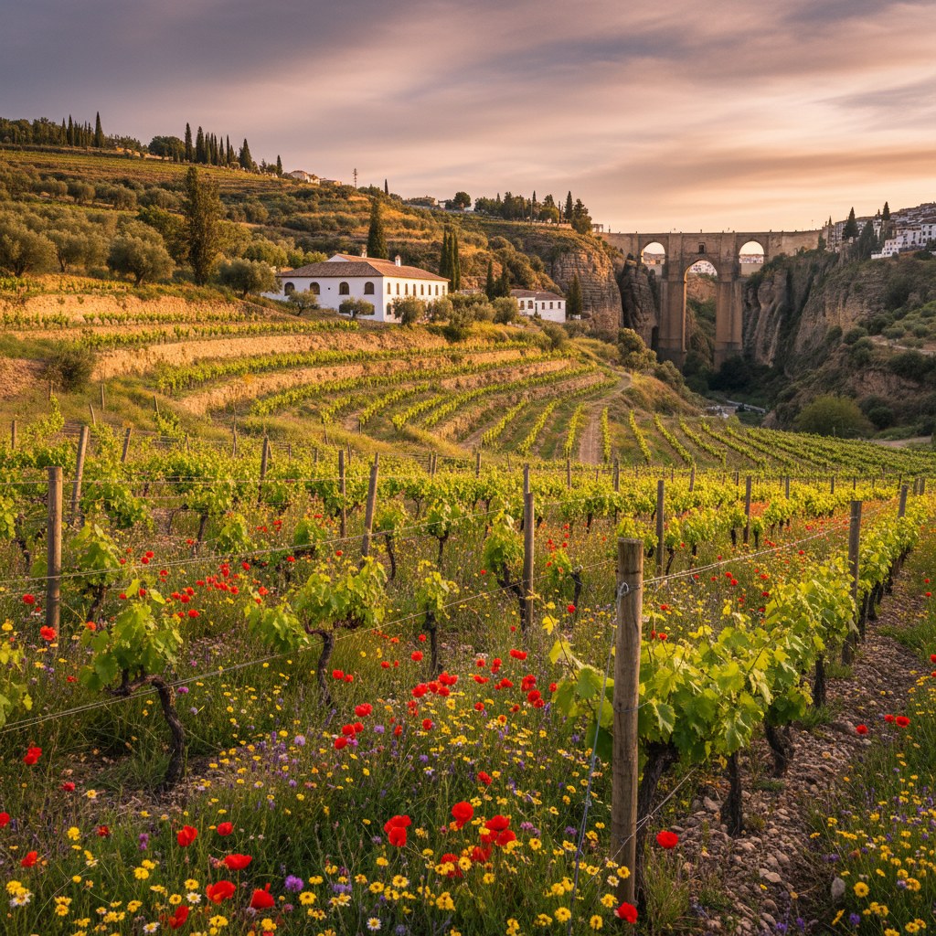 ronda wine country: springtime in the vineyards