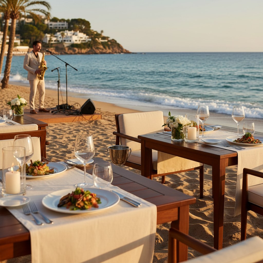 siroko beach: live music and golden sand