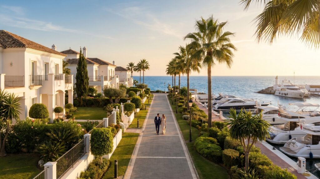 Golden Mile Marbella, walking Golden Mile