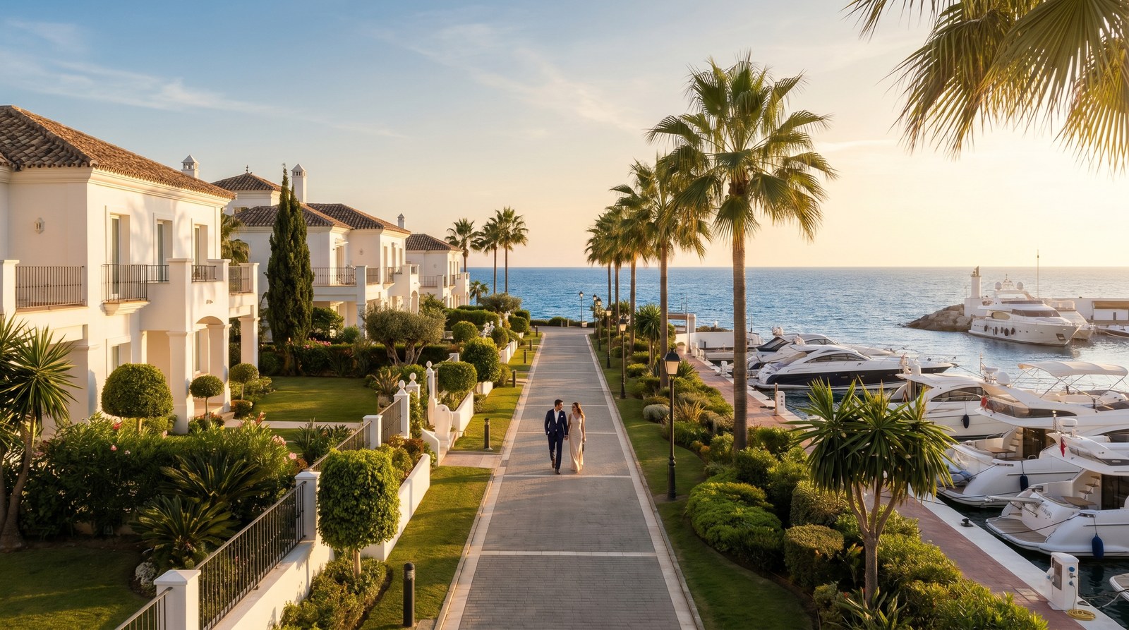 Golden Mile Marbella, walking Golden Mile