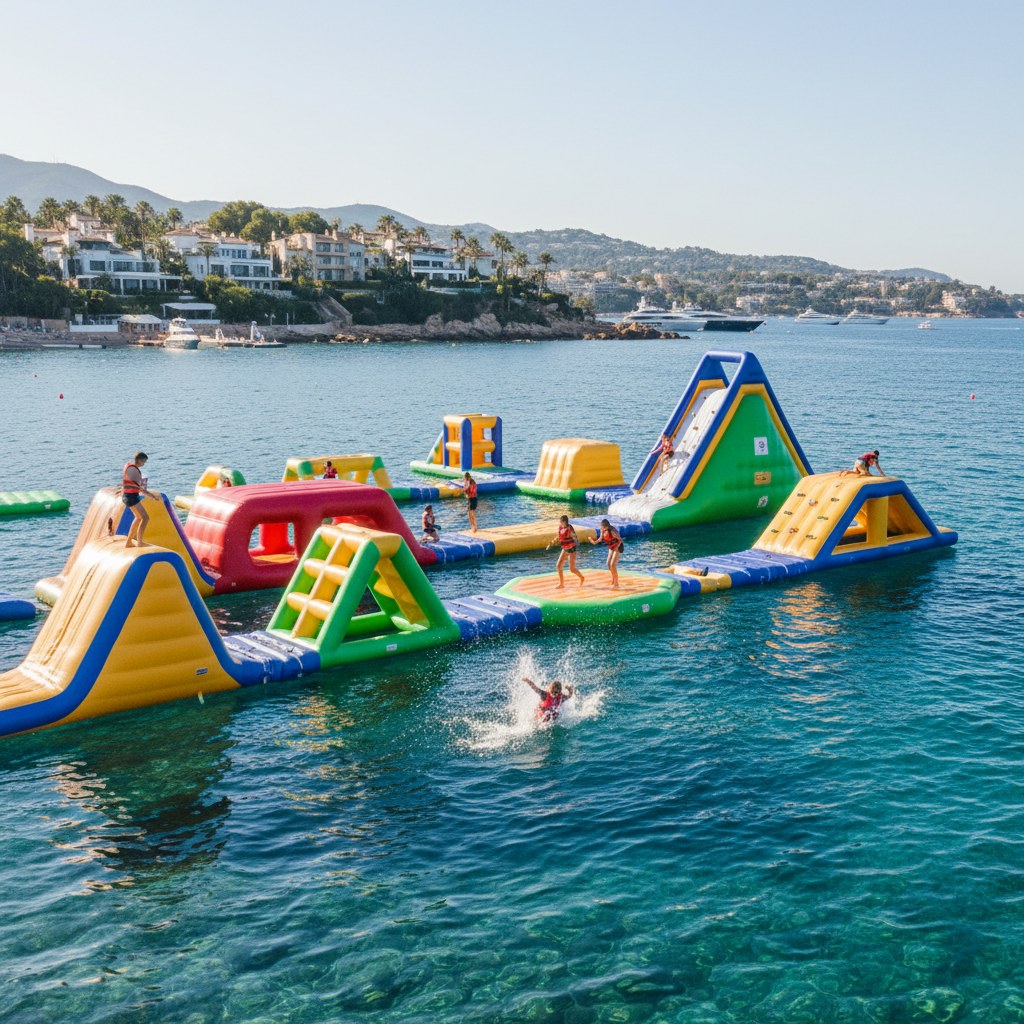 costa water park: inflatable adventure on the mediterranean
