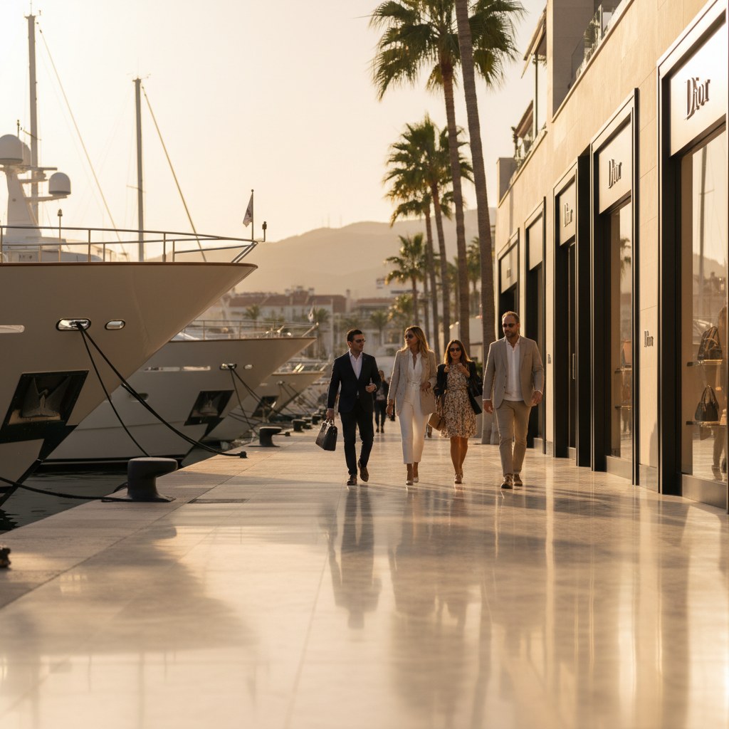 the marina experience: yachts, shopping, and atmosphere