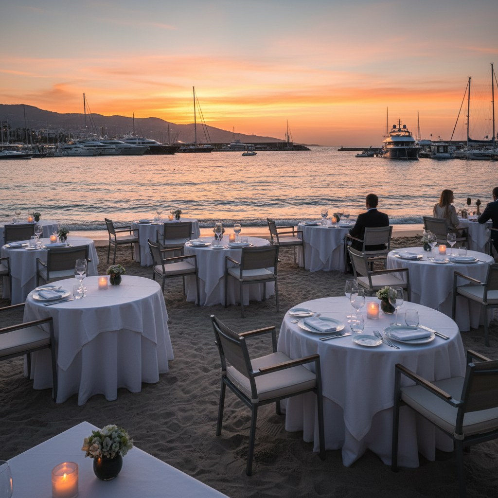 paradise beach: where lunch extends into evening
