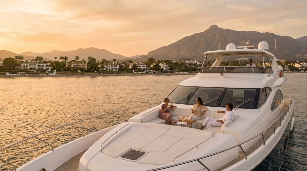yacht rental Marbella, boat charter Puerto Banu00fas