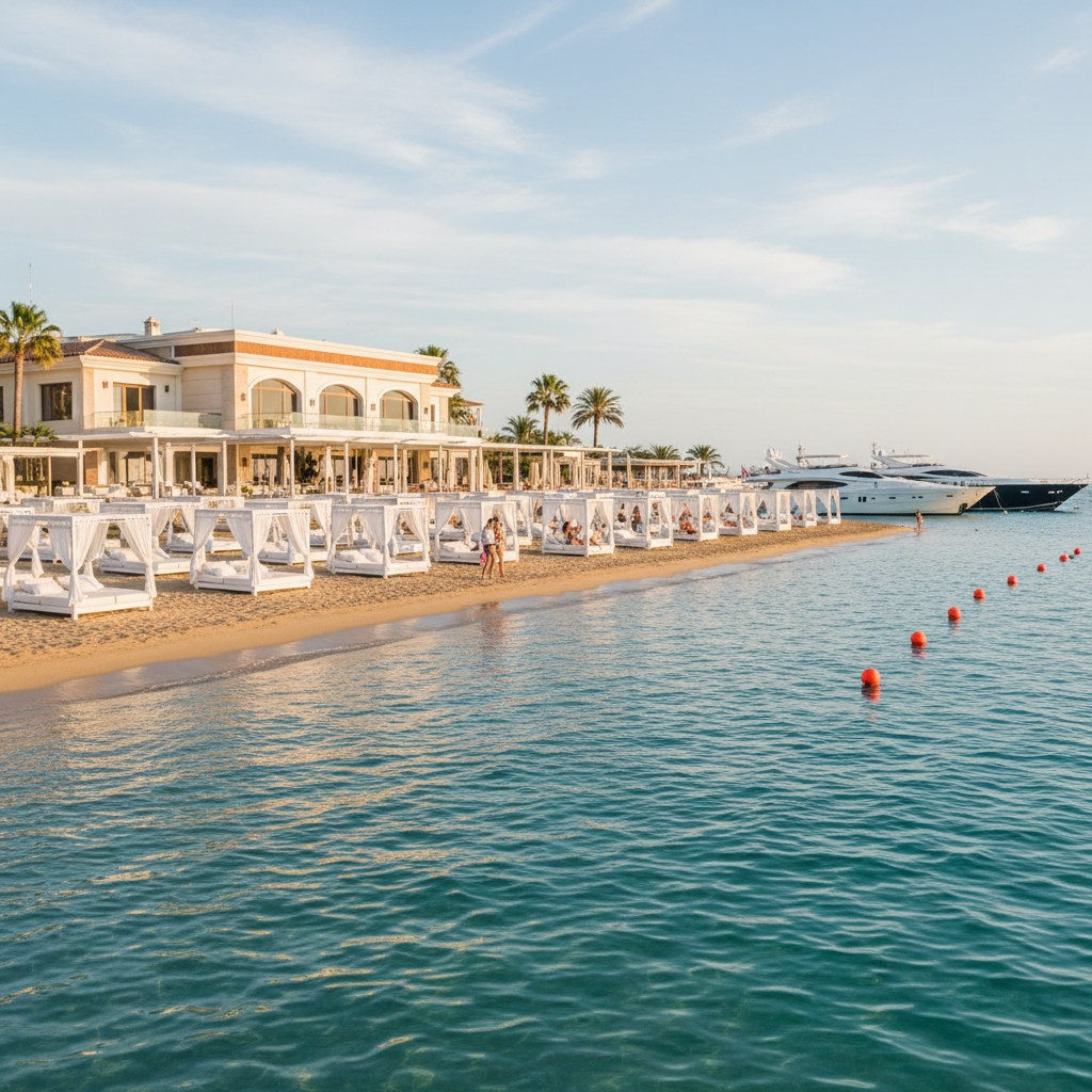 beach clubs by yacht