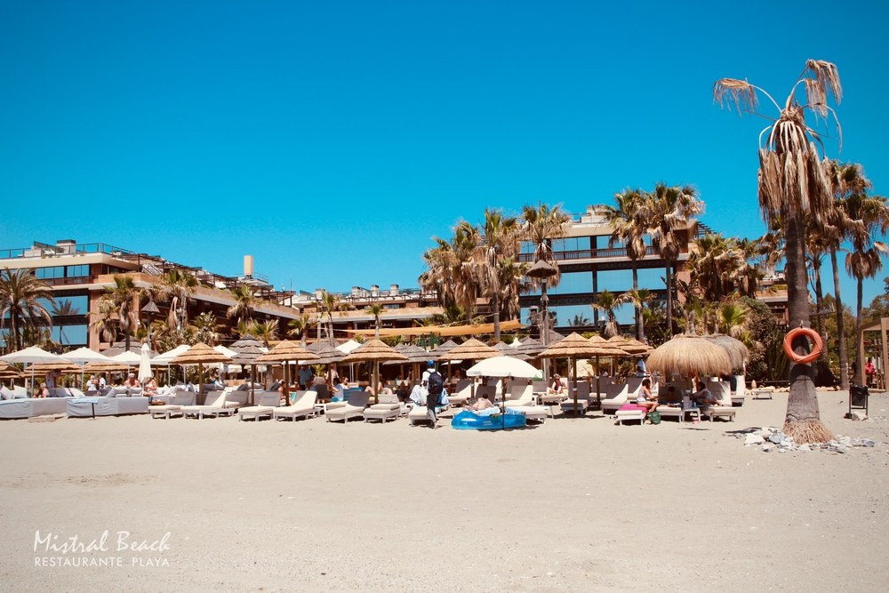 Mistral Beach beach club Marbella — view 1